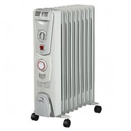 9 Fin Oil-Filled Radiator with Timer 2kW